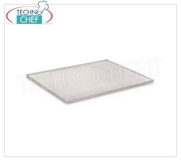 Micro-perforated aluminum baking tray for pastry, dim.mm.600x400x20h