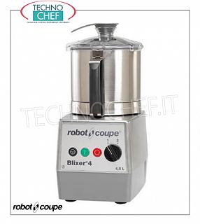 Homogenizer Cutter - Blixer CUTTER-HOMOGEINIZER BLIXER, brand ROBOT COUPE with 4.5 lt tank - 1 speed, 3000 rpm, impulse commands, V. 230/1, Kw 0.90, weight 18 kg, dimensions, mm 460x226x304h