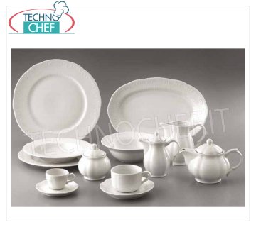 TOGNANA - Porcelain VECCHIO WIEN Collection - Dishes for Restaurant DINNER PLATE, Vecchio Wien White Collection, TOGNANA brand