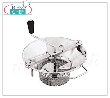 vegetable mills Manual stainless steel strainer, diameter 37 cm, with 3 mm grid