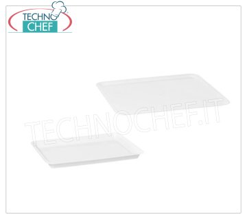 Pastry trays Rectangular display tray in white plastic -- Available in packs of 10