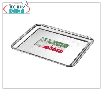 Pastry trays RECTANGULAR TRAY IN 18/C STAINLESS STEEL, PINTINOX, Tender Collection, Cm. 25X20