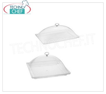 Transparent Plexiglass Dome-Bell with Tray Dome-Bell in Plexiglass with Tray, dim. cm 33x33x19h