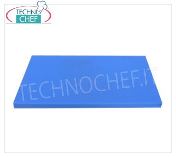 Technochef - Polyethylene cutting boards Polyethylene cutting board with stop, blue colour