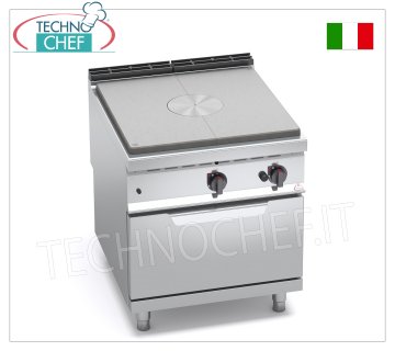 TECHNOCHEF - GAS SOLID TOP COOKER on GN 2/1 GAS OVEN, mod. G9TP+FG GAS SOLID TOP COOKER on GN 2/1 GAS OVEN, BERTOS MAXIMA 900 line, HIGH POWER Series, total thermal power Kw. 20.8, weight 198 kg, dim.mm.800x900x900h