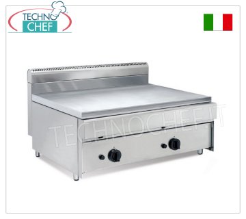 Technochef - COUNTER GAS Piada Cooker, with 2 COOKING ZONES with INDEPENDENT CONTROLS PROFESSIONAL GAS BENCH PIE COOKER, with 800x590 mm plate, 2 COOKING ZONES with INDEPENDENT CONTROLS, thermal power Kw.14,00, Weight 76 Kg, dim.mm.800x700x500h