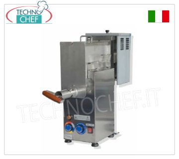 Electric automatic polenta cooker, for 240 portions/hour Electric AUTOMATIC POLENT COOKER - Maximum production 60 Kg/hour equal to 240 portions, V. 400/3 + N - KW 4 - Weight 60 Kg, dimensions mm 350x1000x930h