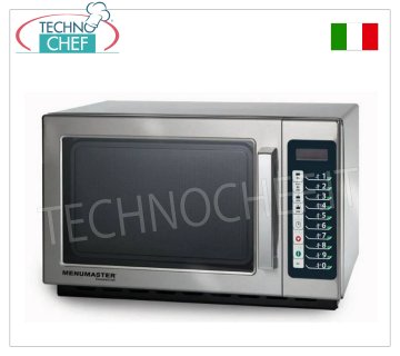 MENUNASTER, Professional microwave oven mod. RCS511TS, DIGITAL COMMANDS MENUMASTER professional microwave oven, with DIGITAL CONTROLS, 368x381x216h mm cooking chamber, suitable for GN 2/3 containers, power output 1.1 kW, V.230/1, 1.55 kW, weight 18.6 Kg, dim.mm 559x438x349h