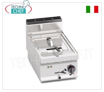 TECHNOCHEF - ELECTRIC COUNTER FRYER, POWERED, 1 TANK of 10 litres, Mod.E7F10-4BS ELECTRIC COUNTER FRYER, BERTOS, MACROS 700 Line, TURBO Series - HIGH POWER, 1 TANK of 10 litres, ENHANCED version, V.400/3+N, Kw.9.00, Weight 22 Kg, dim.mm.400x700x290h