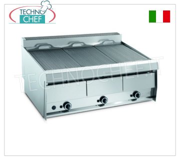 GRILL VAPOR GAS TOP version, 3 Modules - ARRIS - 900 SERIES - Request a Quote GRILL VAPOR GAS TOP version, 3 MODULES with independent controls with 1155x670 mm COOKING ZONE, complete with rod grill, thermal power 39.0 kw, Weight 137 Kg, dim.mm.1195x900x440h