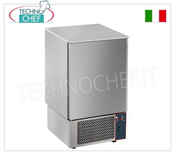 Professional blast chiller, 10 GN 1/1 trays, Mod.ATT10 BLAST CHILLER-FREEZER with UNIVERSAL GUIDES for 10 GN 1/1 or mm trays. 600x400, BrandTECNODOM, with NEEDLE PROBE, yield POSITIVE CYCLE +90°+3°C / Kg.25, NEGATIVE CYCLE +90°-18° / Kg.15, V. 230/1, Kw.1,49, weight Kg.112, dim.mm.750x740x1300h