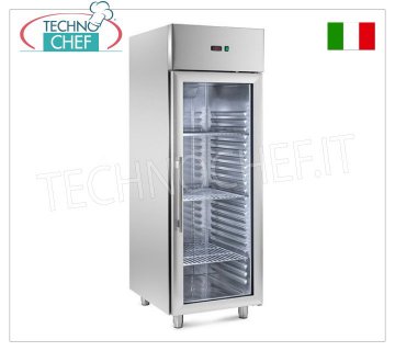 Freezer-Freezer Cabinet 1 Glass Door, Temp.-10°/-20°, ENERGY SAVING - PRINTED Guides 1 glass door freezer-freezer cabinet, 700 lt capacity, ENERGY SAVING - HIGH THICKNESS, temp. -10°/-20°C, with PRINTED GUIDES, ventilated, ECOLOGICAL gas R290, Gastro-norm 2/1, with light and key, V 230/1, Kw.0.45, dim.mm.690x830x2050h