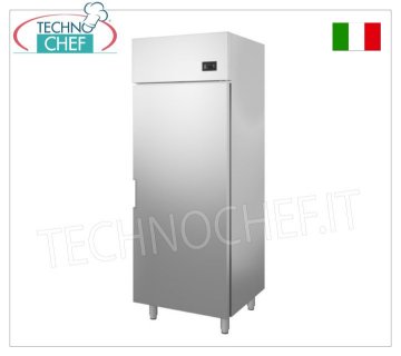 Technochef - Refrigerated Cabinet 1 Door, 600 lt, Ventilated, Temp.-2°/+8°C, Class C 1 Door Refrigerator Cabinet, Professional, external structure in stainless steel, 600 lt, Temp.-2°/+8°C, ECOLOGICAL in Class C, Gas R290, ventilated, V.230/1, Kw.0.24, Weight 70 Kg, dim.mm.720x700x2020h
