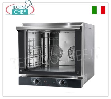 TECNODOM - Electric Convection Oven for 4 trays/grills 43.5x35.0 cm, Mechanical Controls, mod. NERONE EKO 4 MEC