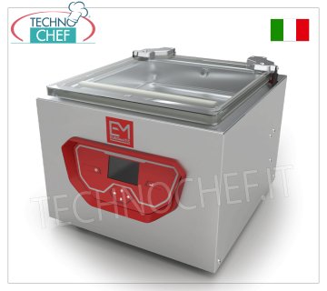 Professional Bell Vacuum Machine, 50 cm Sealing Bar, 52x52x22h cm Chamber, mod. E-VAC50