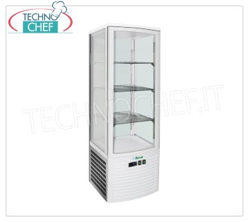 Technochef - FRIDGE Display Cabinet for DRINKS, 1 Door, Ventilated, Temp.+2°/+8°C, lt.235, Class C, Mod.LSC235
