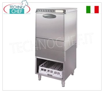 Dishwasher-Electromechanical utensil washer, square basket mm 500x500, useful height mm 370