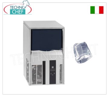 FULL CUBES ICE MAKER, yield 25 Kg/24 h, 6 Kg storage