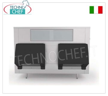 Ice storage, highly insulated, capacity 1060 Kg, weight 212 Kg, dim.mm.1830x1470x1290h