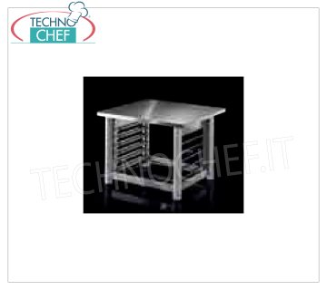 Support for NERONE MID ovens, with 6 pairs of guides for GN 1/1 and 600x400mm grids and trays, dim.mm 840x770x610