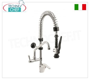 Single hole mixer tap with swivel spout Ø18×200 mm and suspended shower