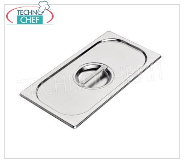18/10 stainless steel lid with handle grip for GN 1/3 container