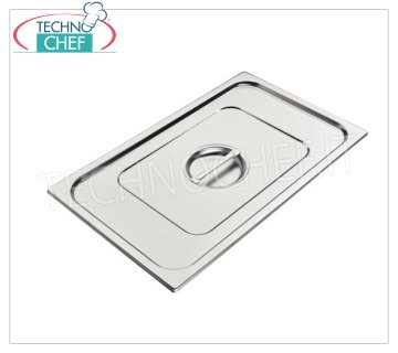 18/10 stainless steel lid with handle grip for GN 1/1 container