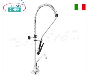 Rubinetto Miscelatore monoforo con canna Ø20×250 mm, leva clinica e doccia sospesa