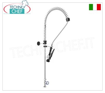 Rubinetto Miscelatore monoforo acqua fredda con maniglia rotonda e doccia sospesa