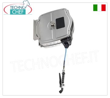 Gruppo di lavaggio carenato con avvolgitubo inox con doccia