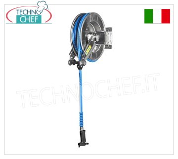 Gruppo di lavaggio con avvolgitubo inox e pistola Nito