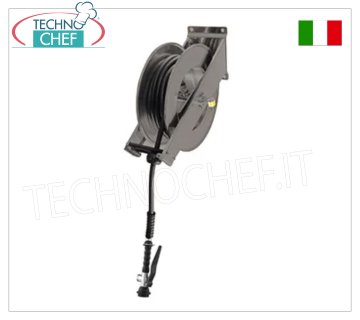 Washing group with iron hose reel and shower, 20 m hose
