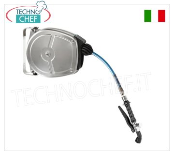 Faired washing group with stainless steel hose reel, shower and 5 m hose