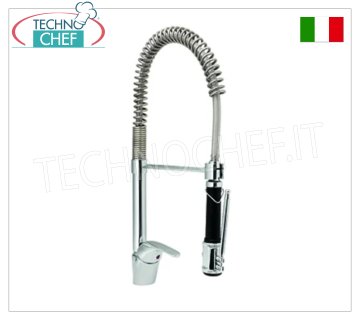 Single hole mixer tap H 530 mm, with swivel rod and light shower