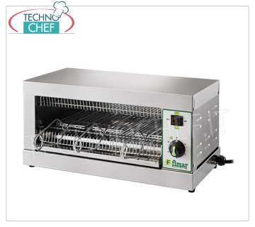 Fimar - Stainless steel toaster with 3 tongs, mod.TOP3D
