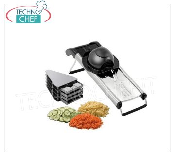Stainless steel manual vegetable slicer, dim.mm.400x130x145h