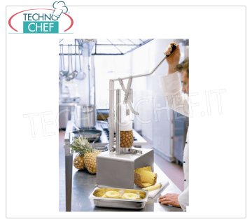 Stainless steel pineapple peeler / emptyer, dim.mm.450x390x720h