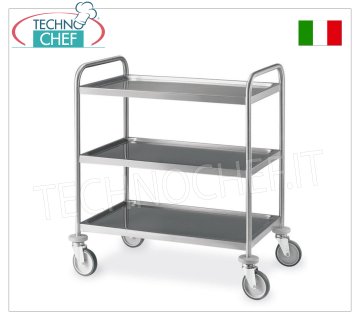Stainless steel service trolleys