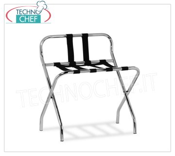 Luggage rack with folding structure in chromed steel tube, with side, dim.mm 560x400x620h