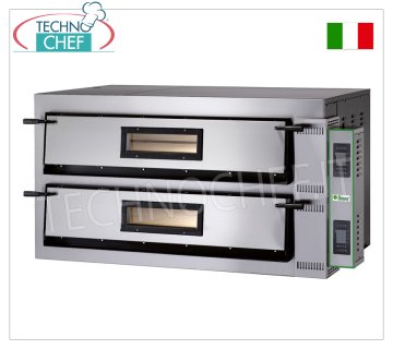 FIMAR - Electric pizza oven for 9+9 large pizzas, 2 independent 108x108 cm chambers, digital controls, mod. FMD9+9