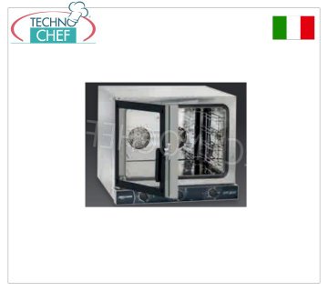 TECNODOM - Electric Convection Oven with GRILL, for 4 GN1/1 trays (325x530 mm), dim. mm. 686x660x580h