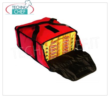 Technochef - Thermal Bag for Transporting Pizza Cartons Ø 33 cm Thermal bag for transporting up to 5 pizza boxes Ø 33 cm - dim. external mm. 360x360x170h