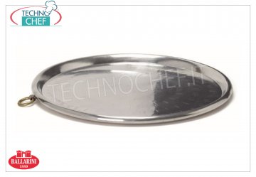 Ballarini Professionale - Round pan for Farinata in Tinned COPPER, with ring Round pan `` for farinata '' in Tinned COPPER with ring, SERIES 1000, diameter mm 300, high mm 20