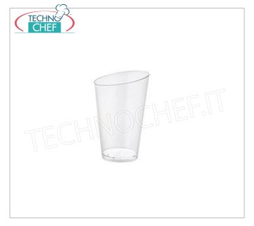 Party - Happy Hour Glass, FINGER FOOD line, single-dose in transparent polystyrene, CC.70 -- Pack of 25 pieces