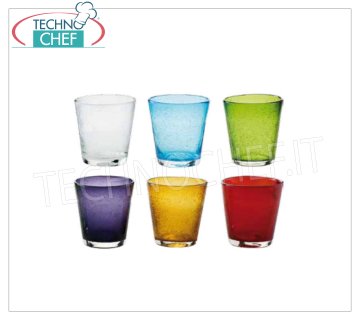 Glasses for Bar - Disco TRANSPARENT WATER GLASS, Bubbles Collection
