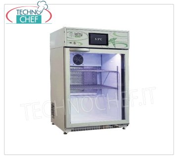 Refrigerator for Pharmacies, 1 Door, lt.140, Temp.+1°/+15°C Refrigerator for medicines, 1 door, temperature +1°/+15°C, lt.140, structure in stainless steel, Gas R600a, V.230/1, Weight 57 Kg, dim.mm.630x567x960h