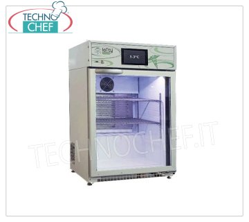 Refrigerator-Freezer for Pharmacies, 1 Door, lt.140, Temp.-15°/-25°C Freezer for medicines, 1 door, temperature -15°/-25°C, lt.140, structure in stainless steel, Gas R290, V.230/1, weight 57 kg, dimensions mm 630x567x960h