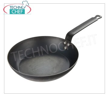 Paderno - Lionese IRON pans, 1 handle, Professional for Induction Heavy Iron Lionese pan with 1 handle, suitable for Induction, diam. 16 cm, 4 cm high