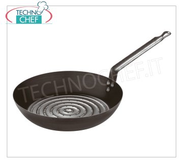 Paderno - 28 cm iron chestnut pan Iron Chestnut Pan, Professional for Induction, diameter Cm 28