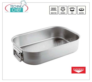 PADERNO - ROASTER 2 HEAVY STAINLESS STEEL handles ROASTER 2 HEAVY jointed handles, in STAINLESS STEEL, dim.mm.400x260x90h